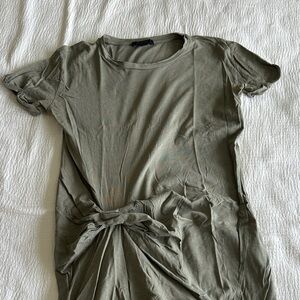 All Saints Sage Green T-Shirt Dress